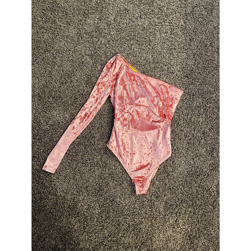 Yitty Pink Velvet Singlet Onsie Valentines Day Spring Gorpcore‎ Streetwear
